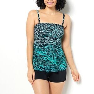 Kim Gravel x Swimsuits For All Smocked Bandeau and Shorts Set